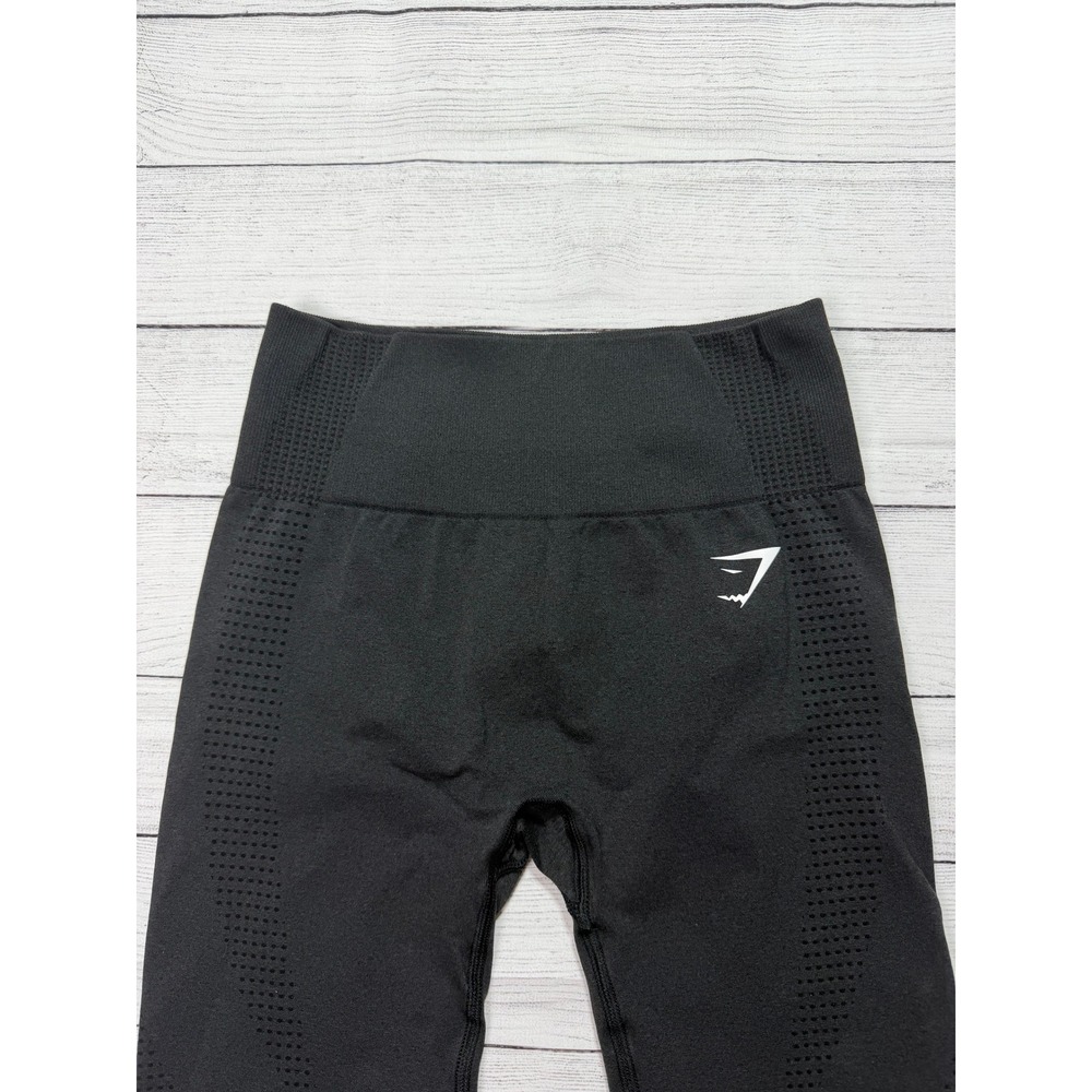 Gymshark Vital Seamless 2.0 Leggings XS Black Sport Gym Athleisure Minimalist